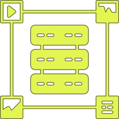 Modern b 'nin vektör illüstrasyonu eksik simgesi