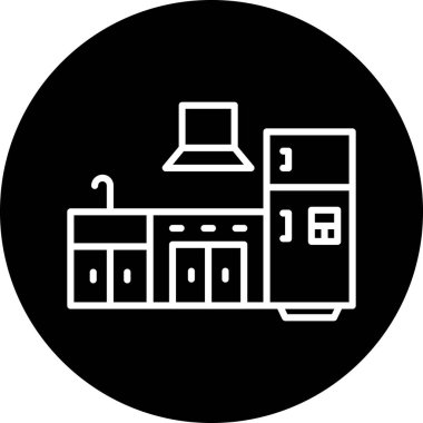 Dükkan. Web simgesi basit illüstrasyon