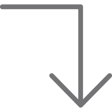 özet biçiminde aşağı yönde ok simgesi