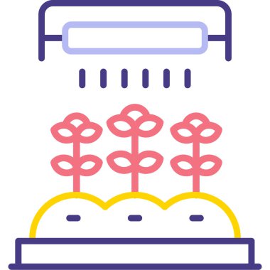 Bahçe. Web simgesi basit illüstrasyon