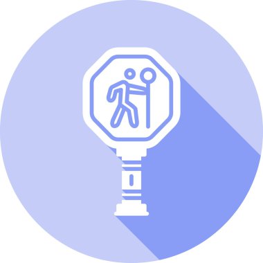 Yol. Web simgesi basit illüstrasyon