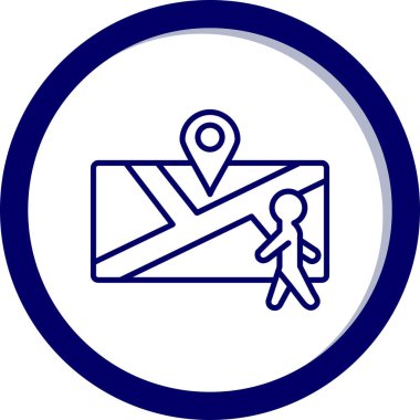 Harita iğnesi. Basit resimleme