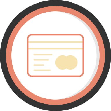 Kart simgesi, vektör illüstrasyonu