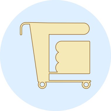 Alışveriş arabasının vektör çizimi