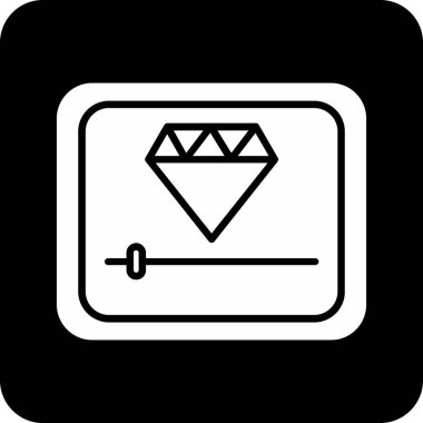 Elmas simgesi vektör illüstrasyonu