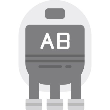 Kan Tipi Web simgesi basit vektör illüstrasyonu