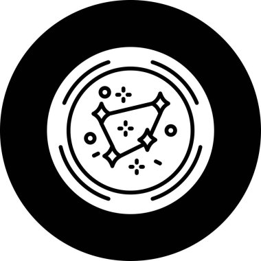 Bir gezegen simgesinin vektör illüstrasyonu