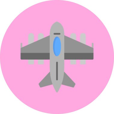 Hava uçağı ikonu. düz dizayn