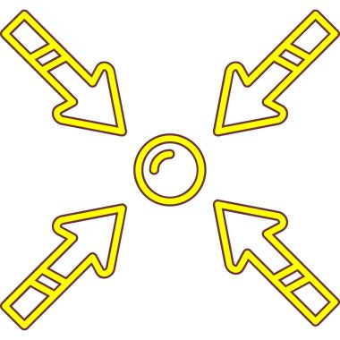 Oklar. Web simgesi basit illüstrasyon