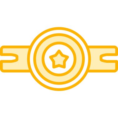 Madalya ikon vektör illüstrasyonu