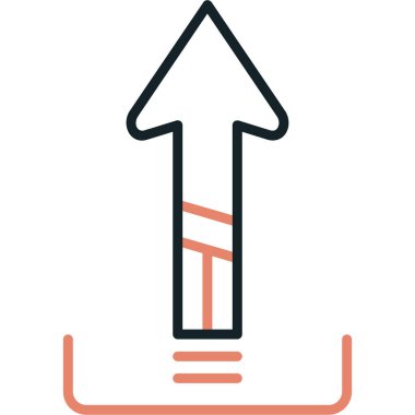 Ok. Web simgesi basit illüstrasyon