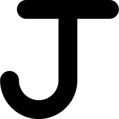 alfabe vektör illüstrasyon harfi j