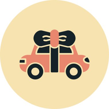 Hediye. Web simgesi basit illüstrasyon