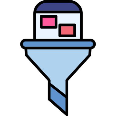 Seo simgesinin vektör illüstrasyonu