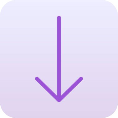 ok aşağı simgesi, vektör illüstrasyonu