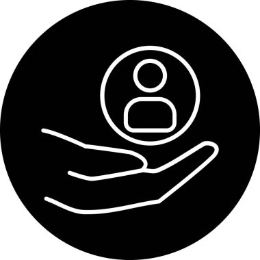 Bir insan simgesinin vektör illüstrasyonu