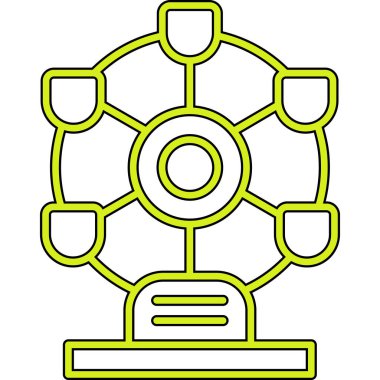 Çizgi film simgesinin vektör çizimi