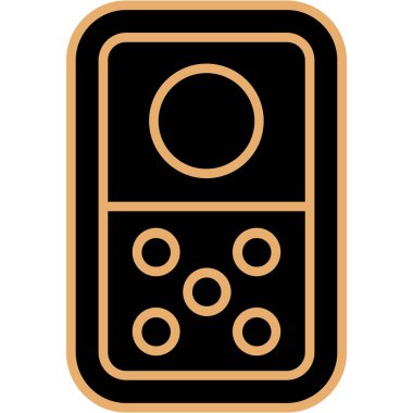 Bir radyo simgesinin vektör illüstrasyonu