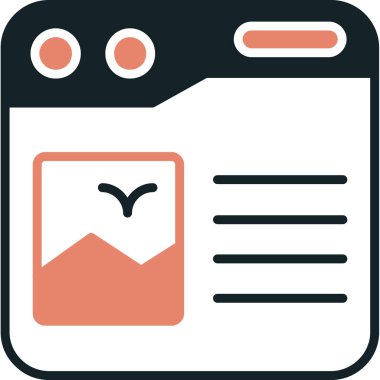 E- posta simgesi, basit vektör illüstrasyonu