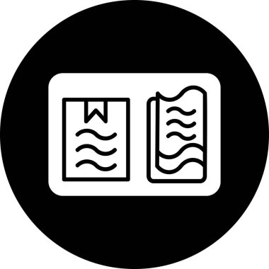 belge simgesi vektör illüstrasyonu