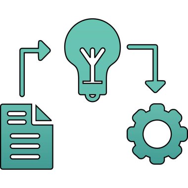 veri paylaşım renk simgesi. veri, bilgi ve bilgi paylaşımı. izole vektör illüstrasyonu