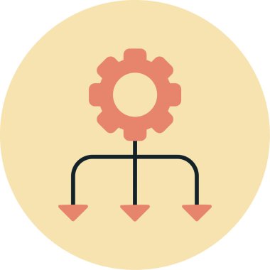 Modern simgenin vektör illüstrasyonu