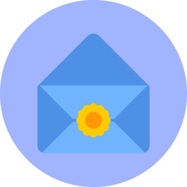 Zarf. Web simgesi basit illüstrasyon