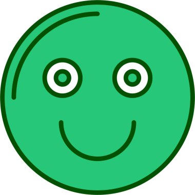 Gülümsemek ifade simgesi, vektör çizim