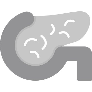 Karaciğer organ simgesi. vektör çizim