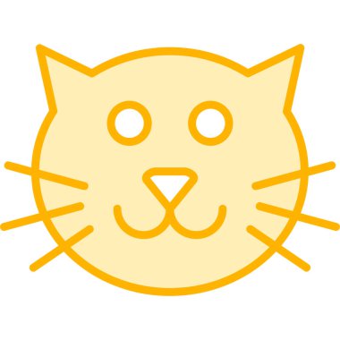 kedi ağı simgesi basit illüstrasyon