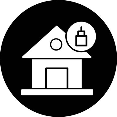 Modern yapı simgesinin vektör illüstrasyonu