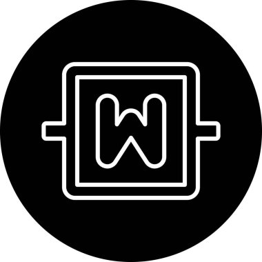 Modern simgenin vektör illüstrasyonu simge eksikliği