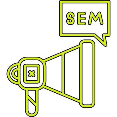 seo vektör çizgisi simgesi