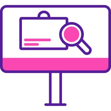 Ara. Web simgesi basit illüstrasyon