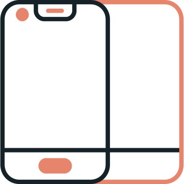 Smartphone Simgesi, vektör illüstrasyonu