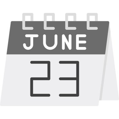 Haziran 20 simge tasarımı, vektör illüstrasyonu