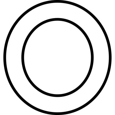 çember çizelgesi diyagramı simgesi ana hat biçiminde