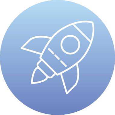 Roket simge vektör çizim