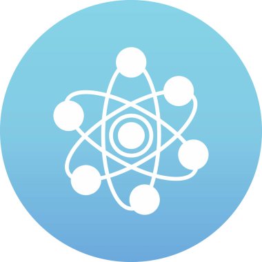 atom simgesi vektör illüstrasyonu