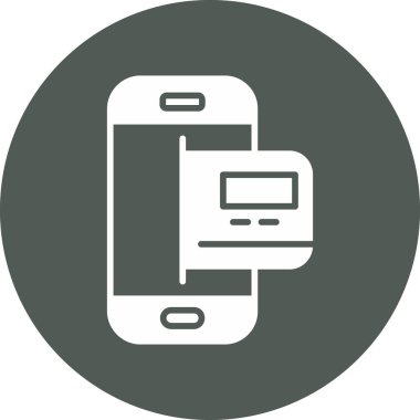 Vektör Mobil simge illüstrasyonu