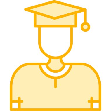 öğrenci mezuniyeti, web simgesi, vektör illüstrasyonu