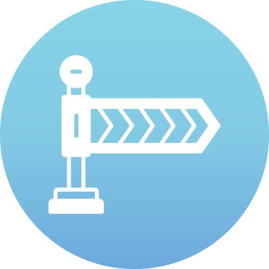 Yol İşareti Vektör Kabartma Simgesi Tasarımı