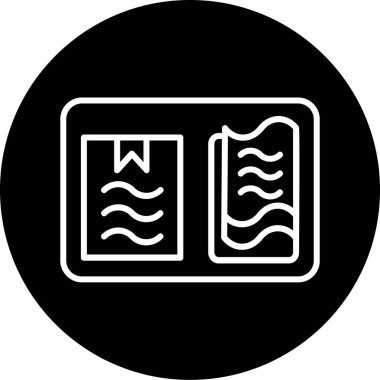 kitap simgesi vektör illüstrasyonu