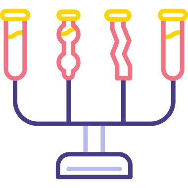 laboratuvar simgesi vektör illüstrasyonu