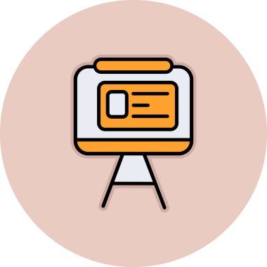 vektör lcd simgesi illüstrasyonu