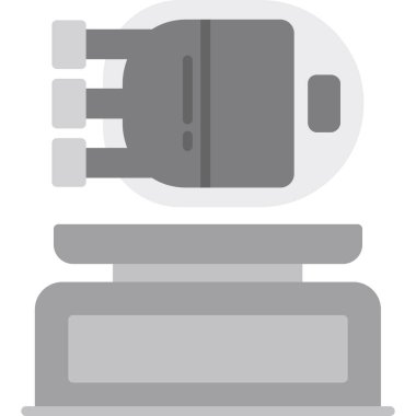 Elektrik fiş düz vektör simgesi