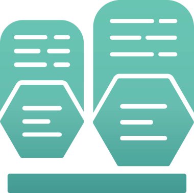 Veri depolama simgesinin vektör illüstrasyonu