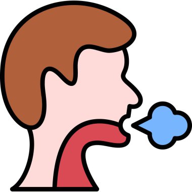 Sigara içen adamın vektör illüstrasyonu