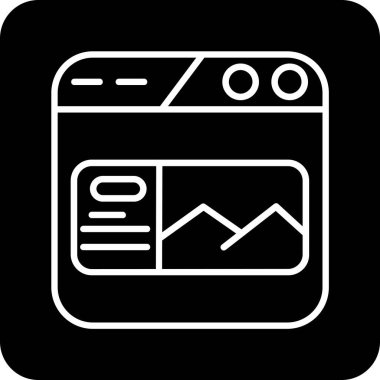 Seo simgesinin vektör illüstrasyonu