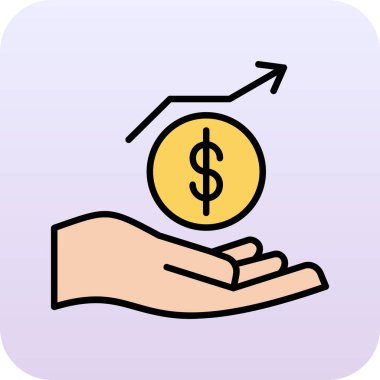 para ve dolar vektör simgesi.